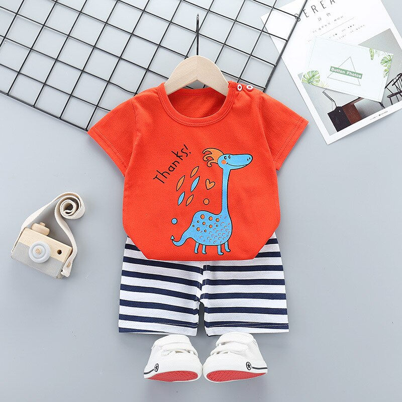 Miniaturbild: Baby Boys Clothing Sets Summer Toddler Fashion Shirt+shorts 2pcs Tracksuits for
