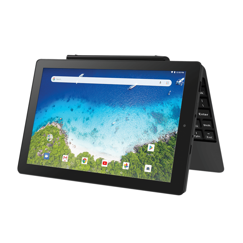 RCA Viking Pro 10.1" Android 2-in-1 Tablet 32GB Quad Core, Charcoal (Google Cla
