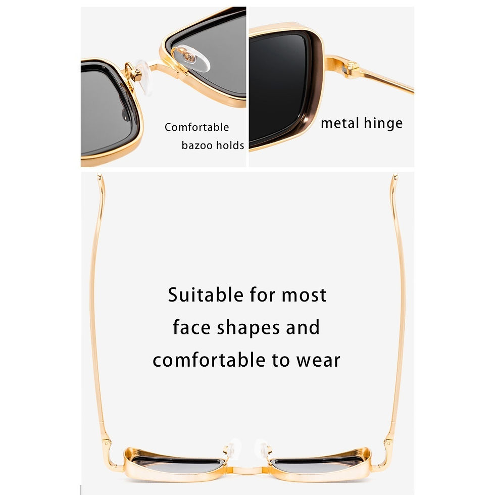 Thumbnail: Vintage Classic Square Sunglass Men Outdoor Small Quality Alloy Sun Glasses Men