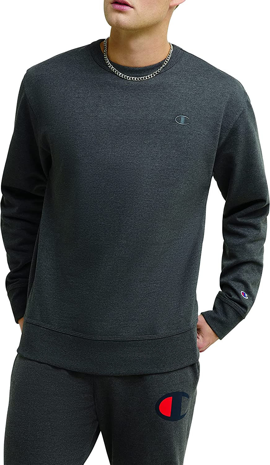 Thumbnail: Champion Powerblend Crewneck, Best Crew Sweatshirts for Men(reg. Or Big & Tall)