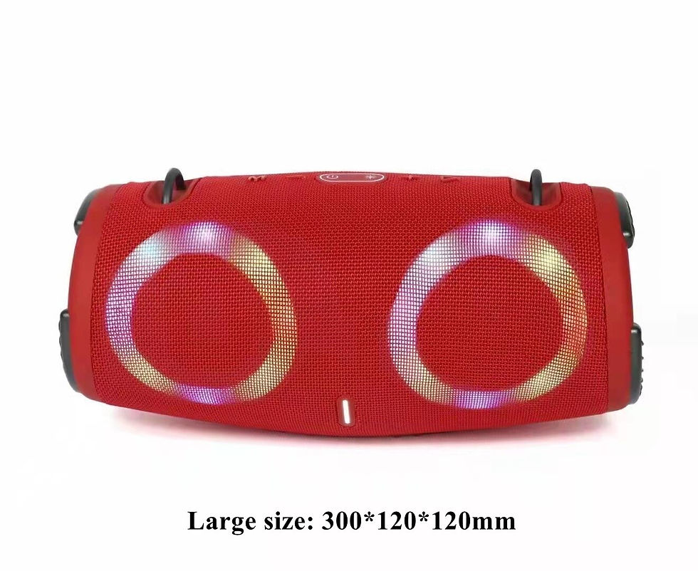 Thumbnail: 100W high power wireless TWS subwoofer portable waterproof card speaker RGB col