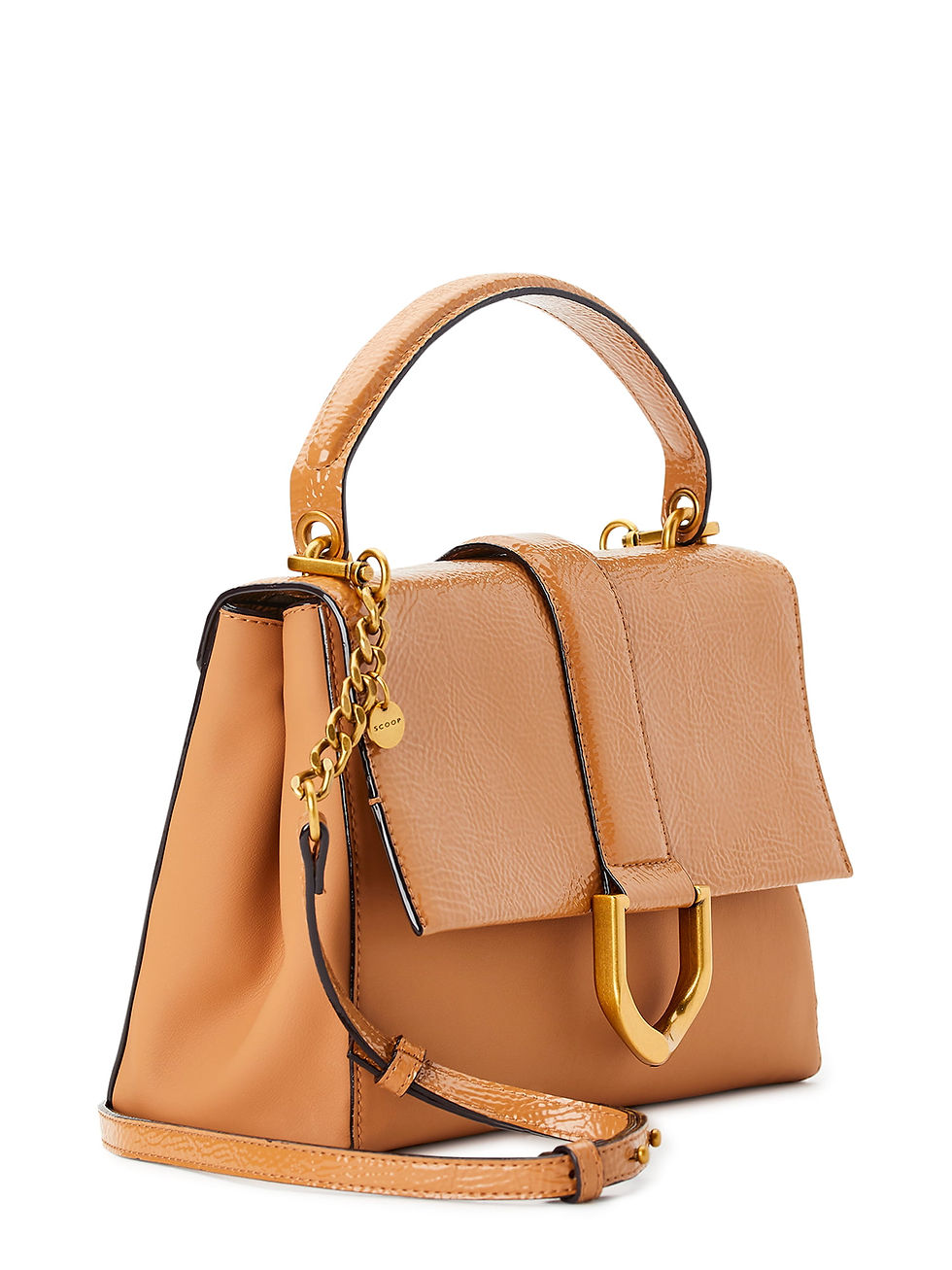 Miniatura: Scoop Women's Flap Front Crossbody Bag with Top Handle Beige