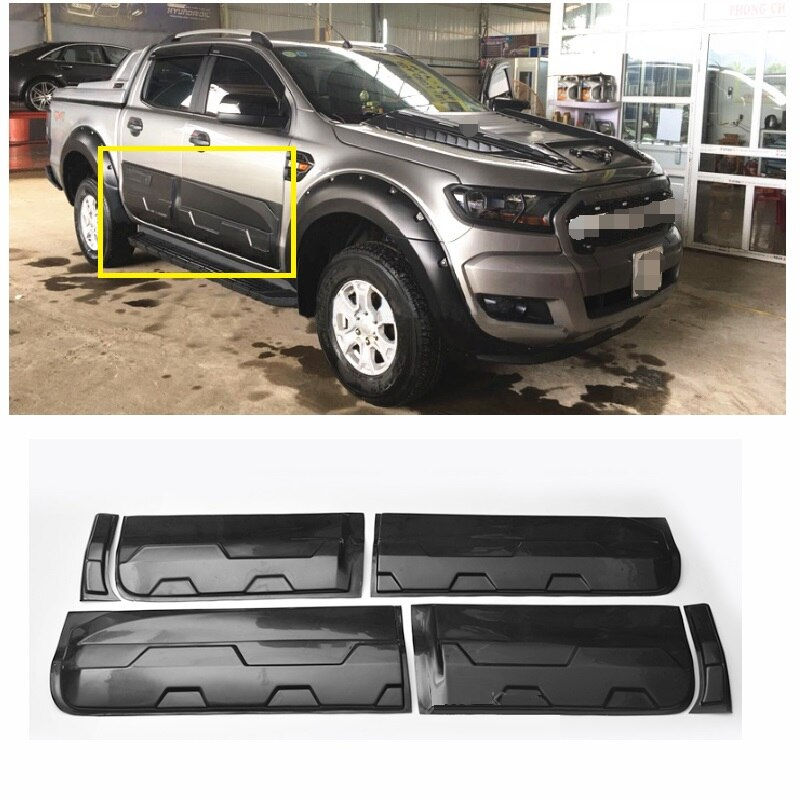 Thumbnail: BODY CLADDING SIDE DOOR TRIMS PLATE FIT FOR T7 RANGER EXTERIOR BODY CLADDING KI