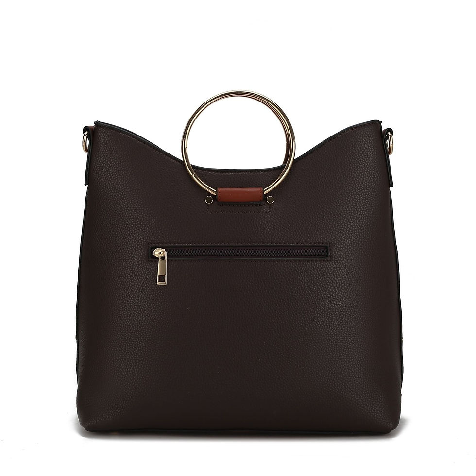 Miniature : MKF Collection Kylie Top Handle Vegan Leather Women's Satchel Handbag by Mia K.