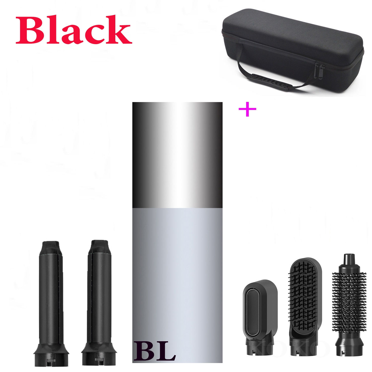 Hair Dryer 5 In 1 Heat Comb Electric Hair Curler Professional Curling Iron Hair