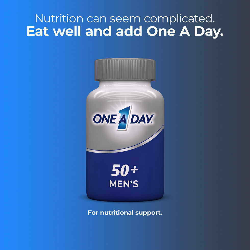 Miniature : One A Day Men's 50+ Multivitamin Tablets, Multivitamins for Men, 100 Ct Keto