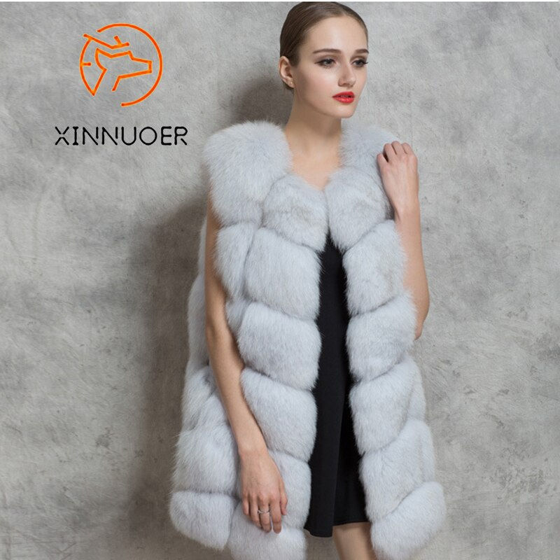 Thumbnail: Fashion winter warm fur coat Natural fox fur women's coat Real fox fur coat Thi