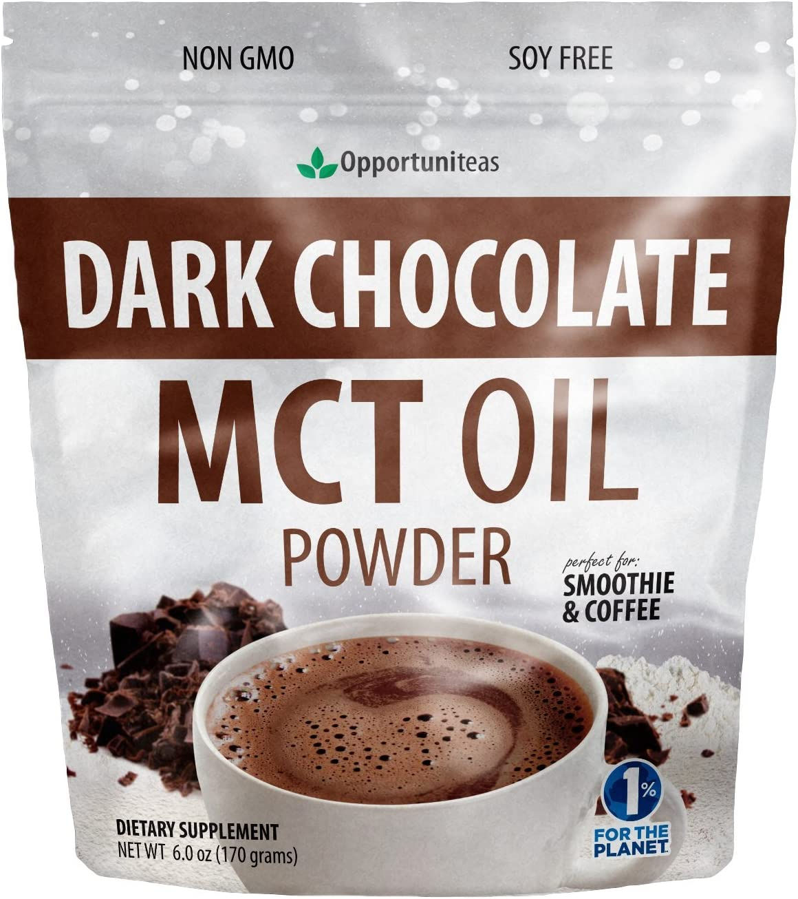 Opportuniteas MCT Oil Powder, Keto Creamer for Coffee, Tea, Drinks&Smoothies, L