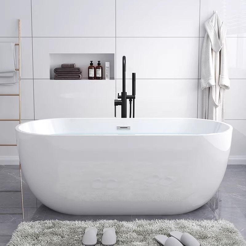 Miniaturbild: By sea White Acrylic Bathroom bathtub 12001300/1400/1500/1600/1700mm European s