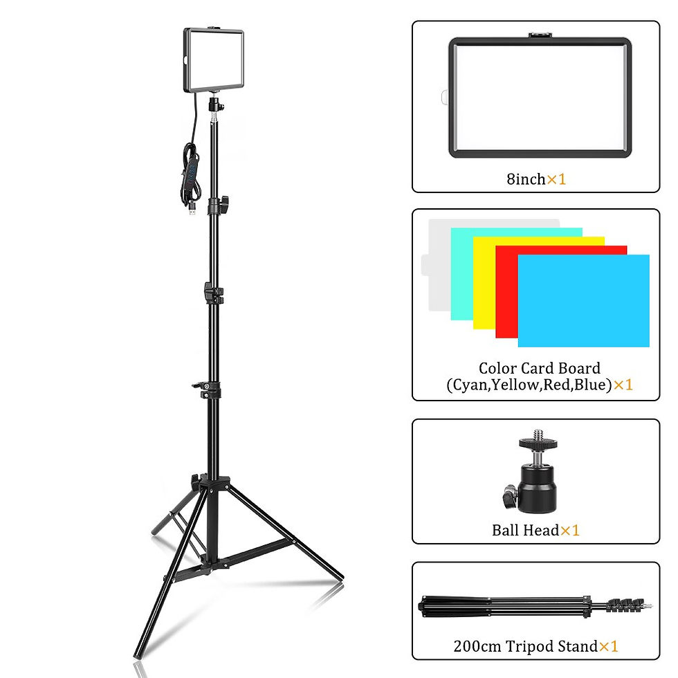 Miniaturbild: SH LED Video Panel Light Photography Lighting Lamp Kit For Photo Studio Live Sh