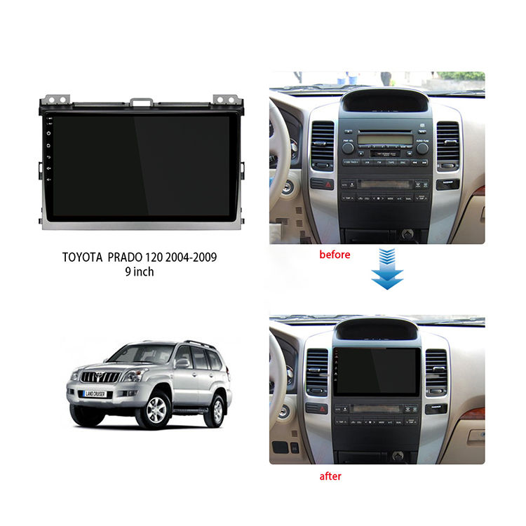 Thumbnail: For  Toyota  Prado  Car Radio Multimedia Video Player GPS Android 11 2004-2009