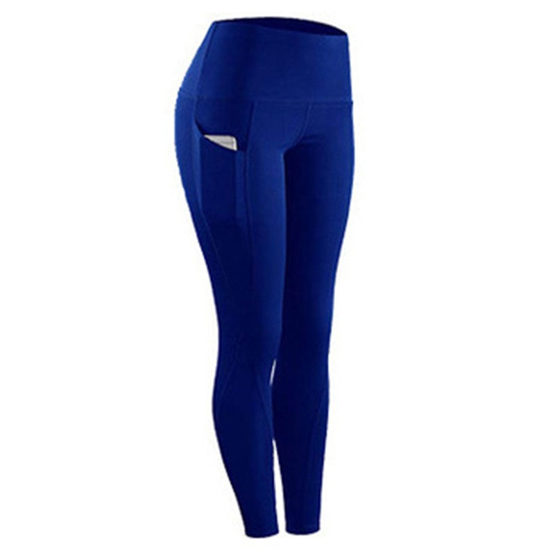 Thumbnail: High Waist Legging Pockets Fitness Bottoms Running Sweatpants for Women Quick-D