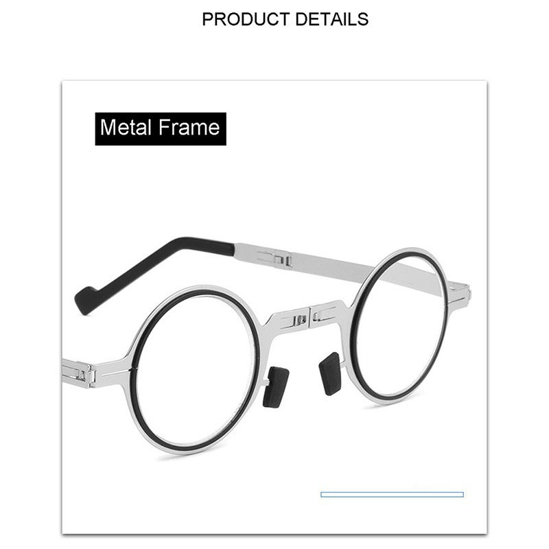 Thumbnail: Folding Reading Glasses Men Women Anti Fatigue Blue Light Glasses Retro Ultra T