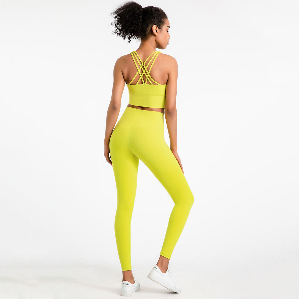 Миниатюра: Gym Fitness Sets 2 Piece Sports Bra and Legging Set Yoga Outfits Training Wear