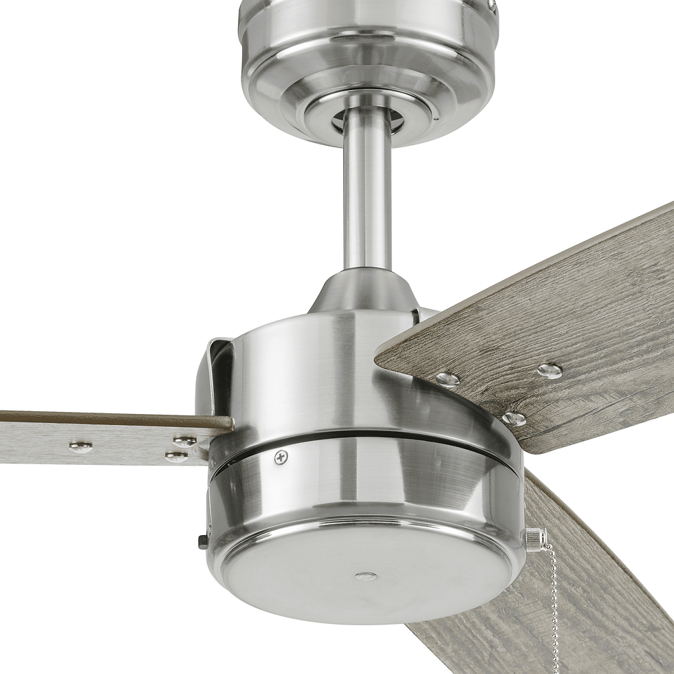 Thumbnail: Better Homes & Gardens 52” Satin Nickel Indoor/Outdoor 3 Blade Ceiling Fan with