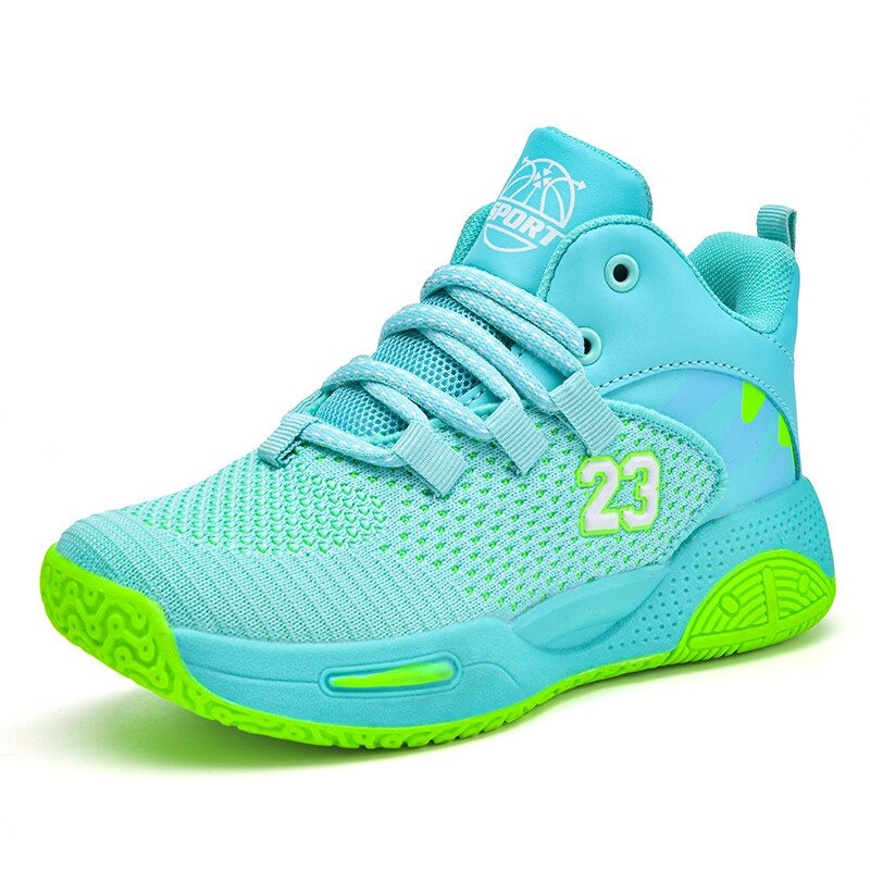 Thumbnail: Brand Children Boys Basketball Shoes Thick Sole Breathable Non-Slip Girls Sneak