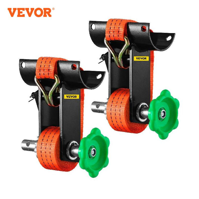 Miniature : VEVOR Heavy-Duty 100 lb Capacity 2” Round Pipe Steel Ratchet Ladder Rack Tube 2