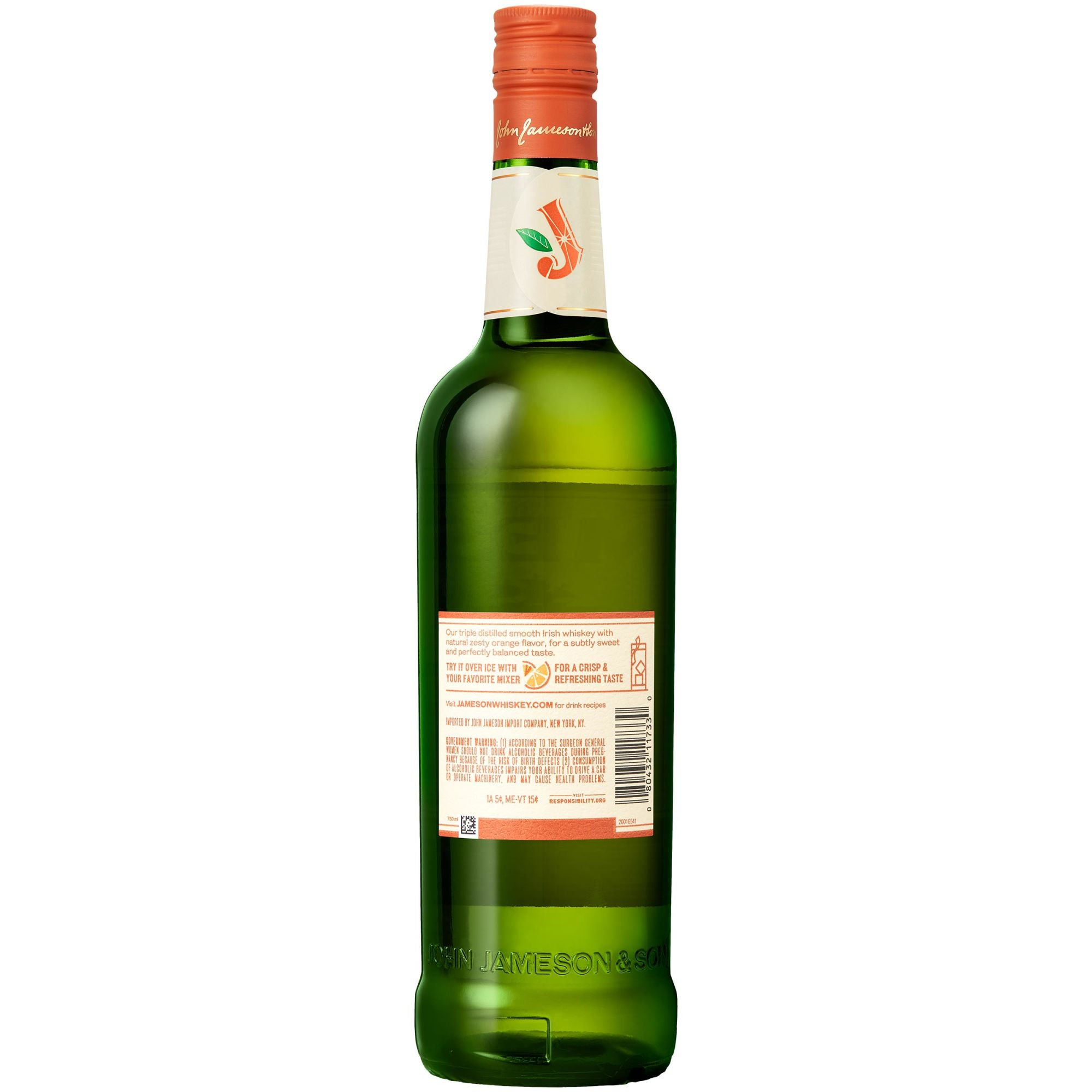 Jameson Orange Irish Whiskey 750ML Bottle