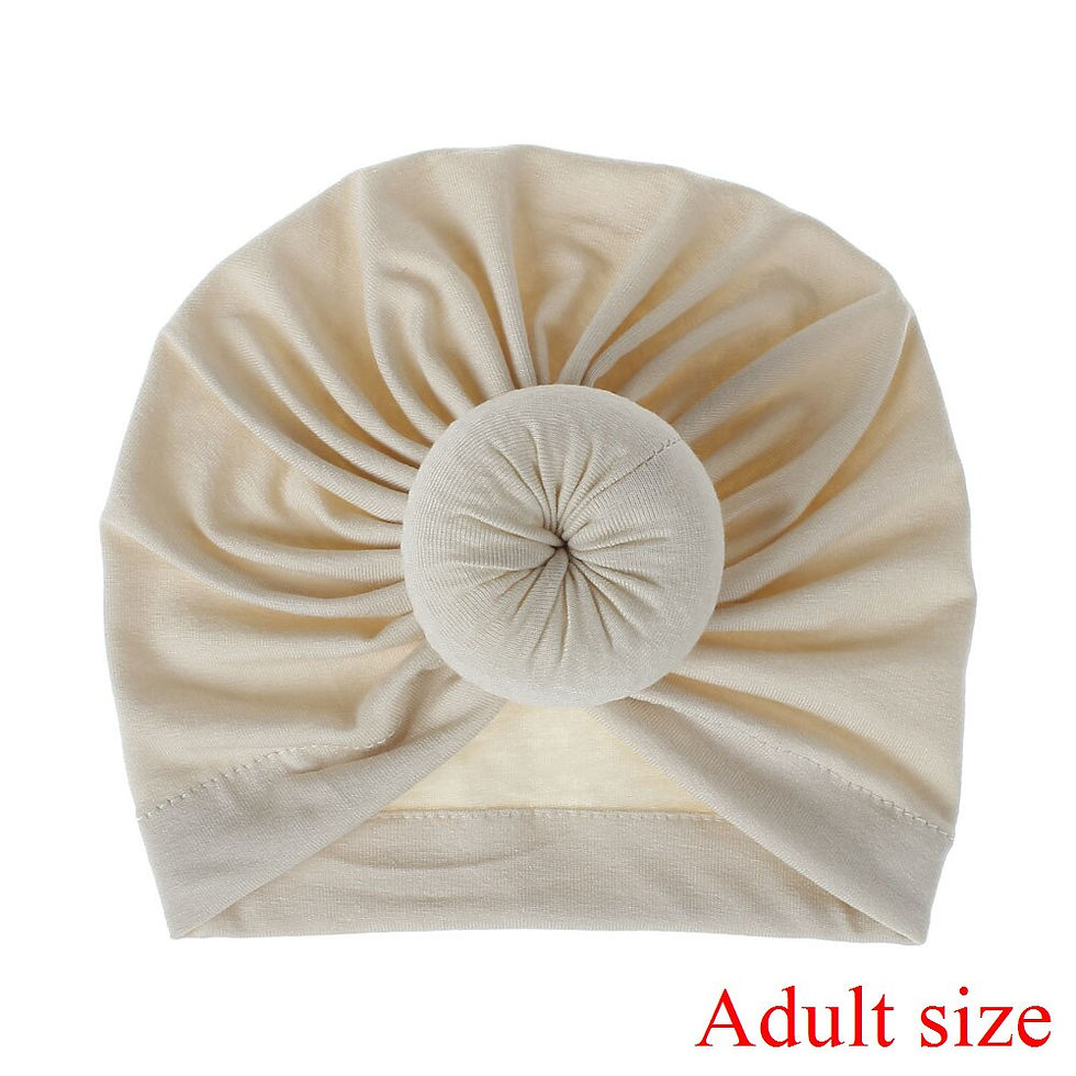 Miniaturbild: Mommy and Baby Round Ball Flower Hat Women Caps Girls Newborn Turban Knot Kids 