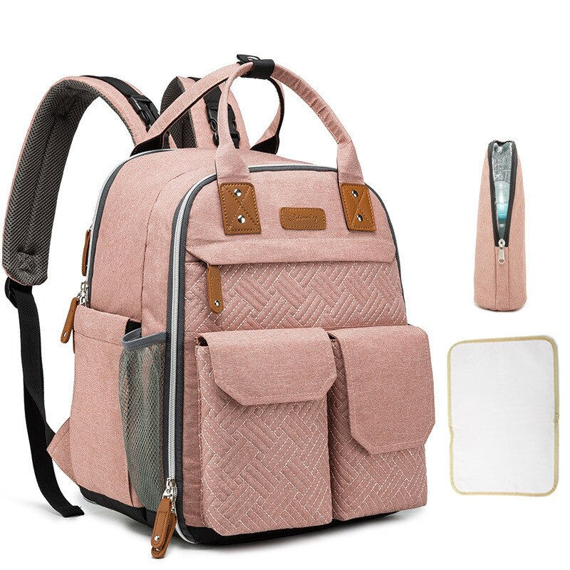 الصورة المصغرة: Mummy Large Capacity Diaper Bag Backpack Multifunction Travel Back Pack Materni