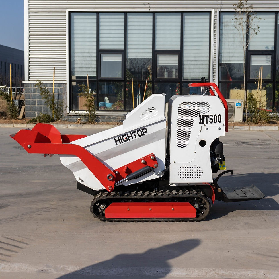Thumbnail: Small Dumper 500kgs 1000 Kg Crawler Mini Dumper With Gripper And Long Arm Boom 