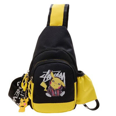 Thumbnail: Pokemon Pikachu Anime Chest Bags Fashion Casual Shoulder Bag Pack Sports Kawaii