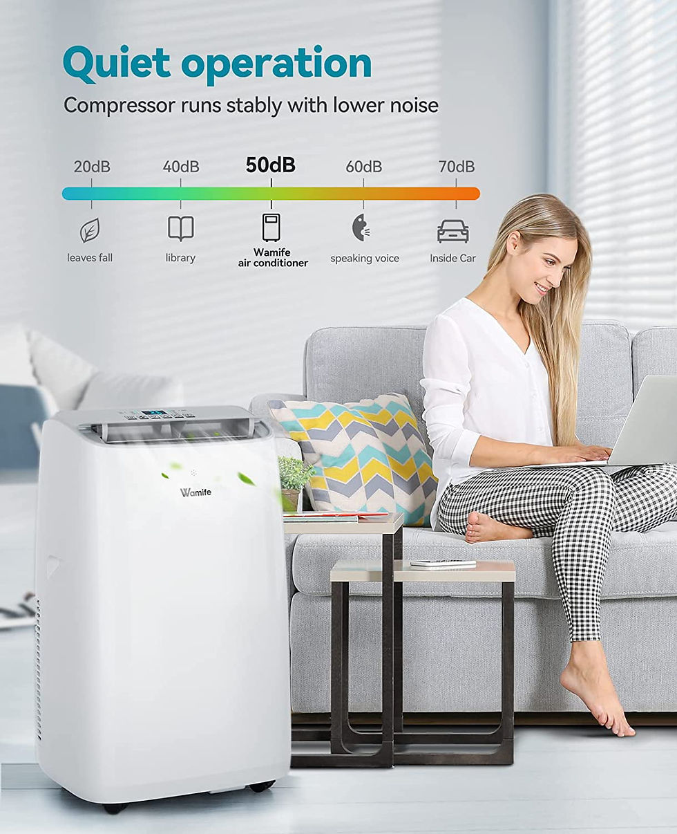 Thumbnail: Wamife Smart Portable Air Conditioner with Heater 12000 BTU for Room Up To 400 