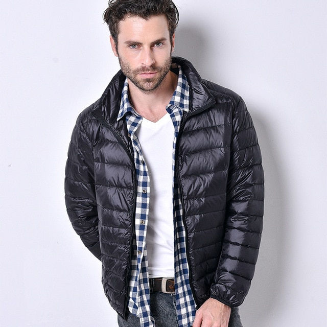 Miniatura: Winter Autumn Men Ultralight Jacket  Male Casual Down Jacket Coat Warm Parka 5XL