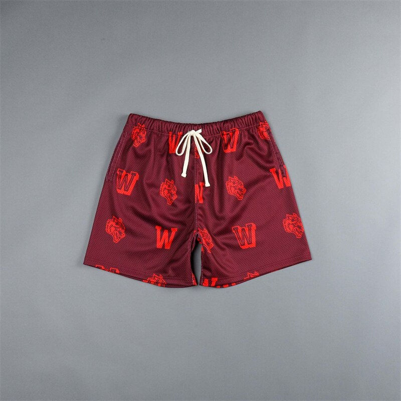 Thumbnail: Wolves Running Camouflage Mesh Breathable Shorts Men Sports Jogging Fitness Qui