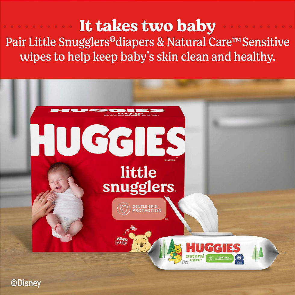 Miniaturbild: Huggies Natural Care Sensitive Baby Wipes (Options Available)