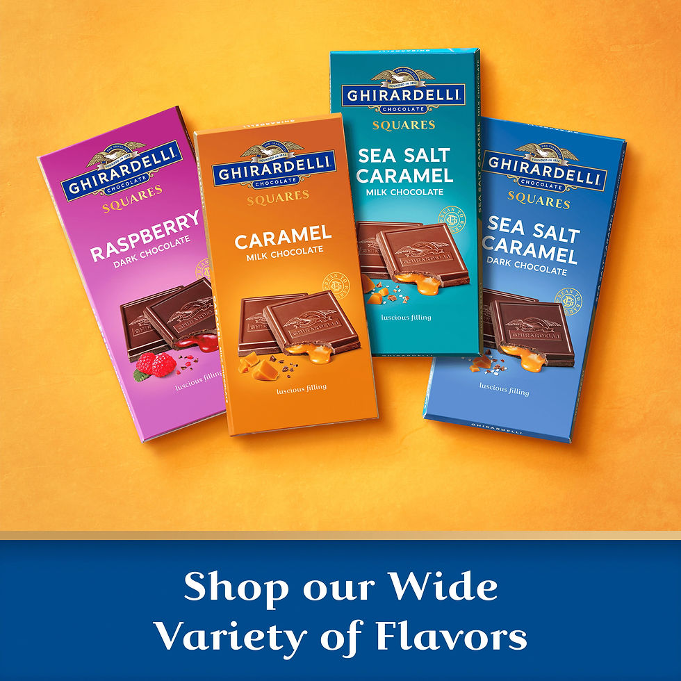 Thumbnail: GHIRARDELLI Sea Salt Caramel Dark Chocolate Squares Bar, 4.8 Oz Bar