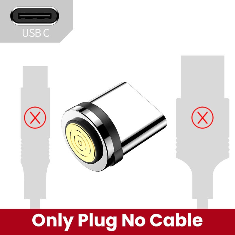 الصورة المصغرة: Elough 540 Magnetic Cable 3A Fast Charging Micro USB Type C Cable For iPhone Xi