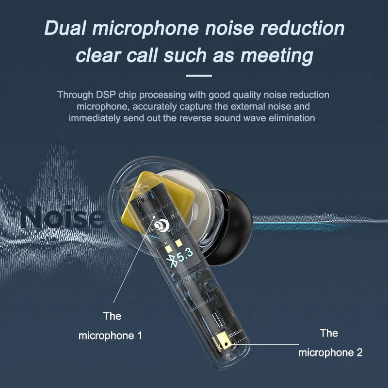 थंबनेल: EARDECO ANC TWS Bluetooth 5.3 Earphones Wireless Active Noise Cancelling Headph