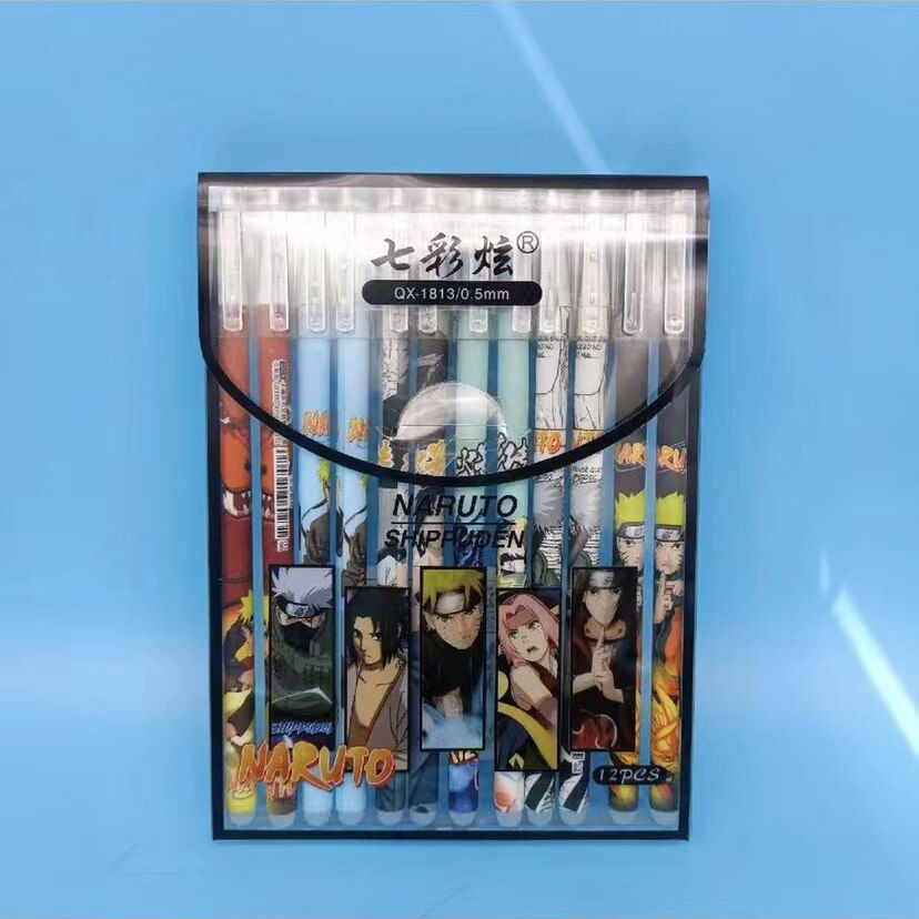 Thumbnail: 12Pcs Box Anime Dragon Ball Son Goku Black Bule Gel Pen Student Signature Pen S