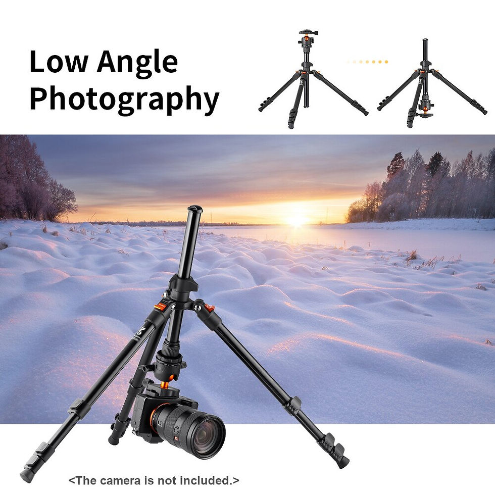 Miniaturbild: K&F CONCEPT Camera Tripod Stand Aluminum Alloy Low Angle Photography Travel Tri