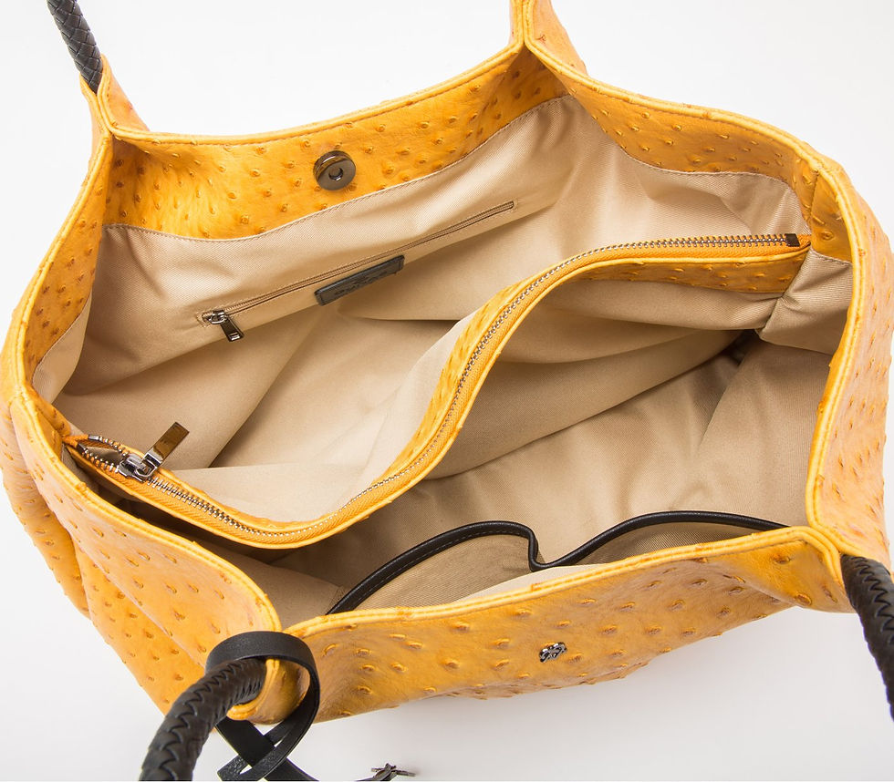 Miniatura: Naomi - Yellow Vegan Leather Tote Bag