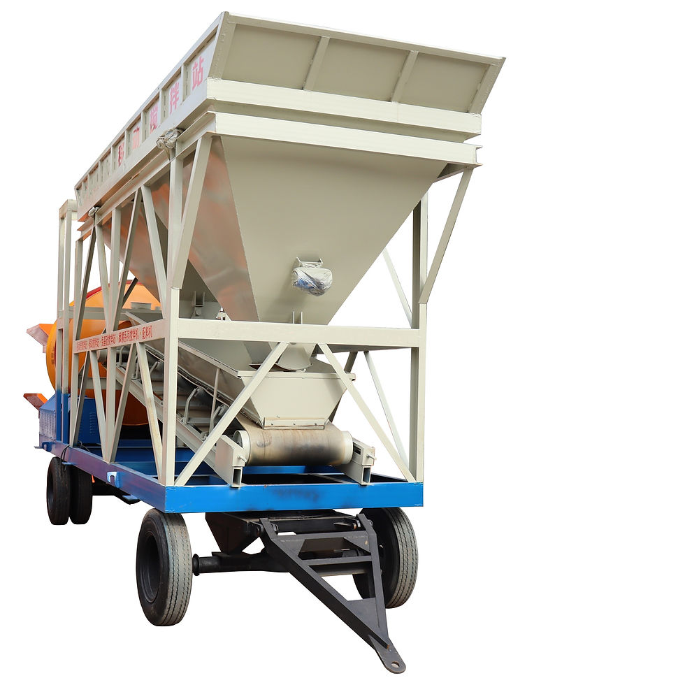 Thumbnail: Movable Concrete Batching Plant Easy Operate Concrete Batching Station For Road
