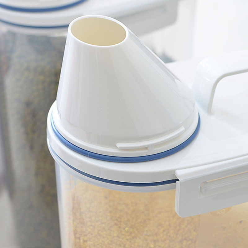 Miniature : High Quality PP Cereal Dispenser Storage Box Kitchen Food Grain Rice Containers