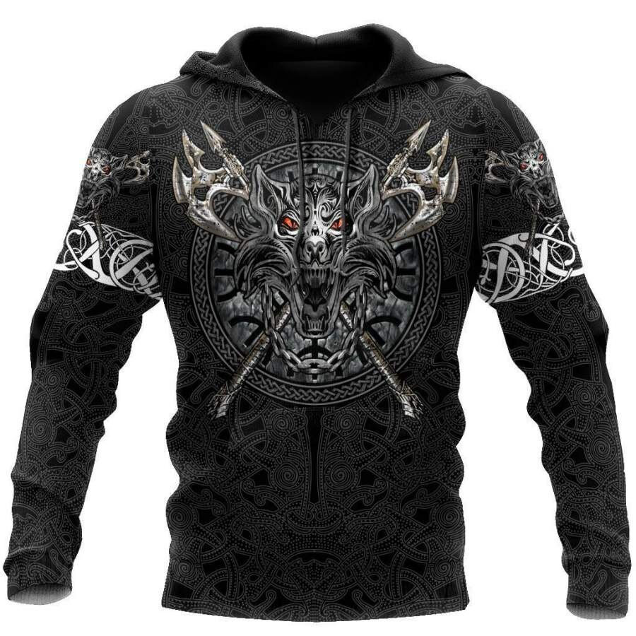 Thumbnail: Autumn Hoodie Men 3d Viking Skull Print Sweatshirts Hoodies 2022 Fashion Casual