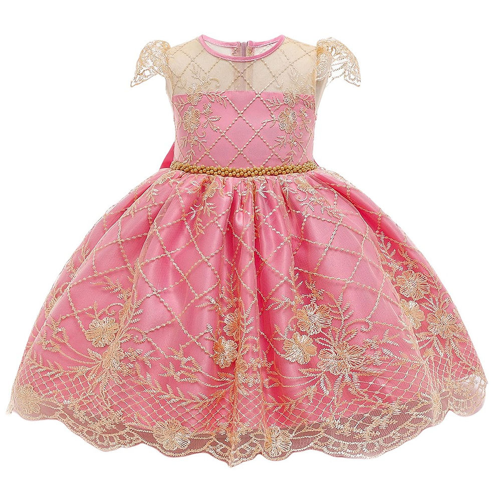 Thumbnail: Actoyo Newborn Toddler Princess Flower Dress Baby Girls Birthday Wedding Party 