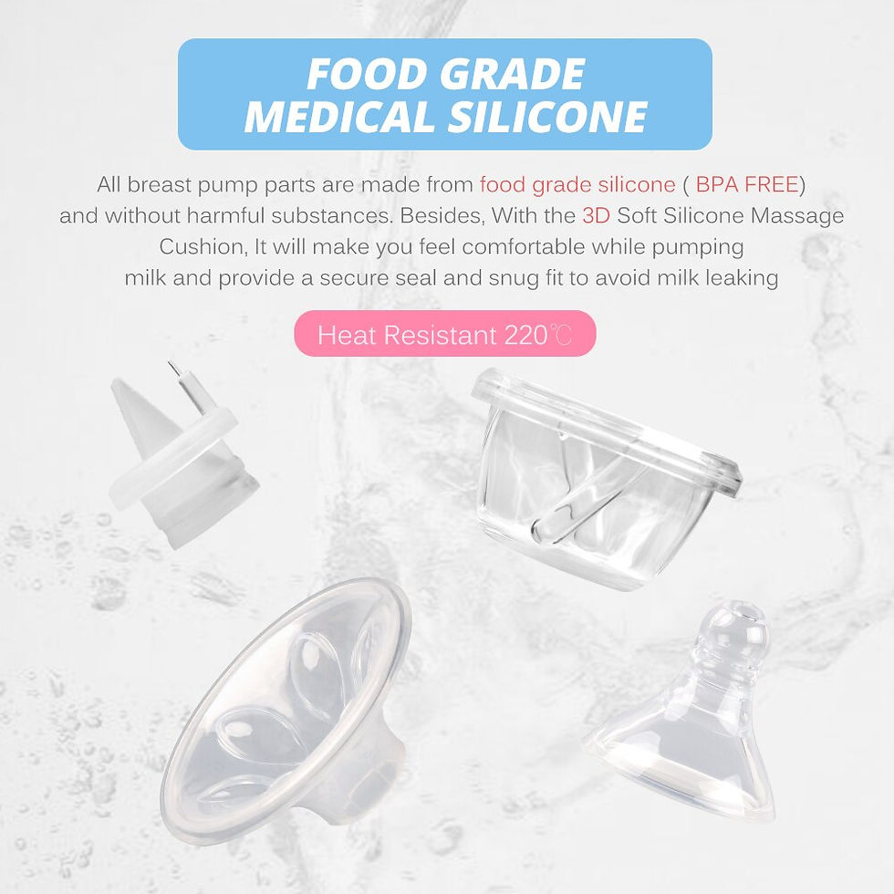 Thumbnail: NEW Bilateral Electric Breast Pump Suction Large Automatic Massage Postpar