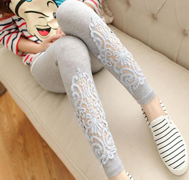 Thumbnail: VIIANLES Sexy Lace Fitness Leggins Women Leggings Diamond Legging Elastic High 