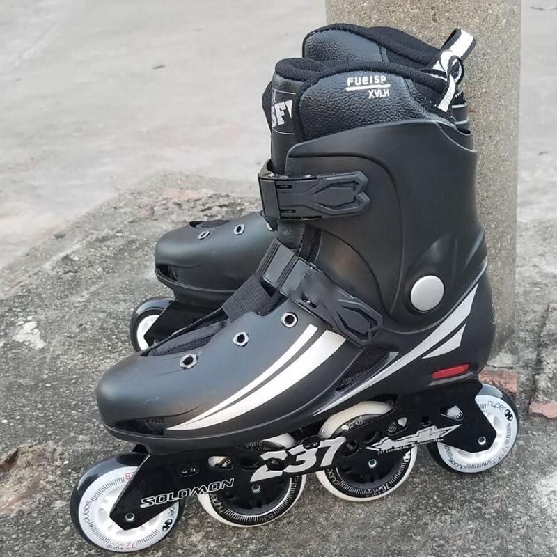 Thumbnail: Flat Roller Skating Inline Shoes Beginner Adult Roller Skate Shoe Sliding Patin