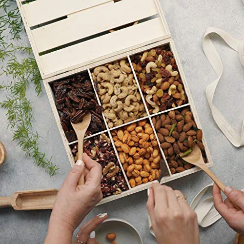 Thumbnail: Bonnie and Pop Nut Gift Basket, in Reusable Wooden Crate,  Easter Gift Set Heal