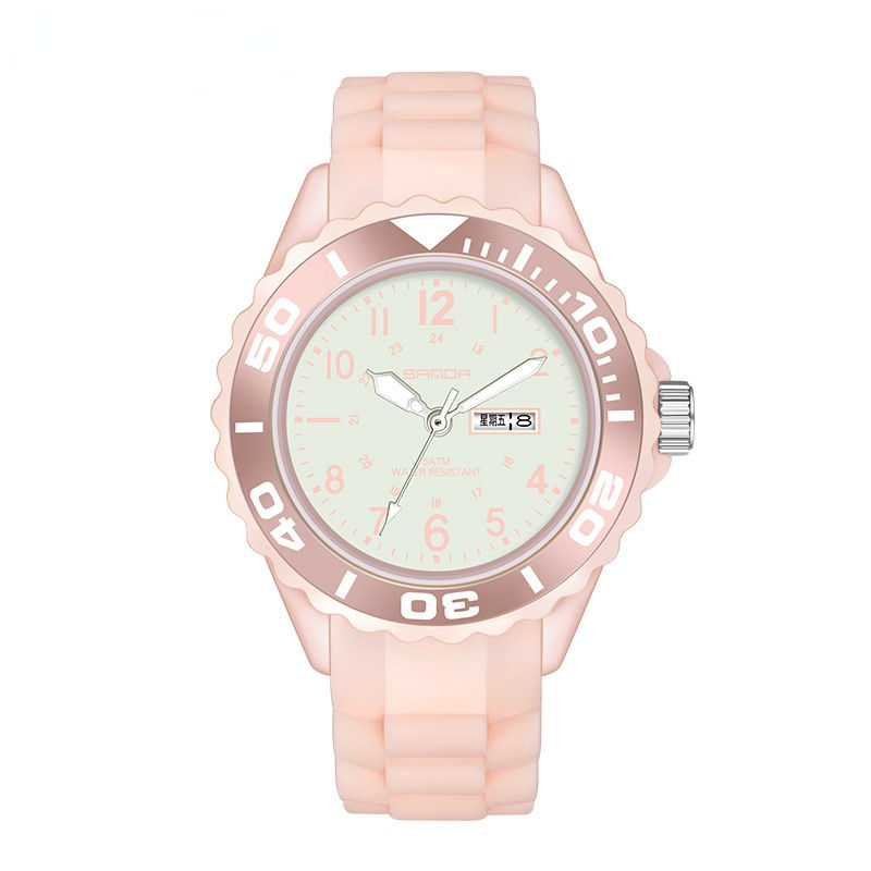 Thumbnail: New 1053 Male and Female Middle School Students Quartz Watch Cool Waterproof Fa