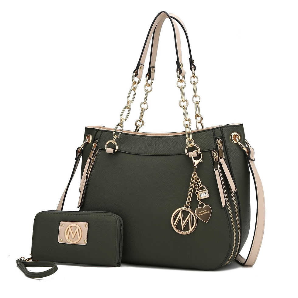 Miniatura: MKF Collection Vegan Leather Shoulder Bag & Wallet Set, Purse Handbag for Women