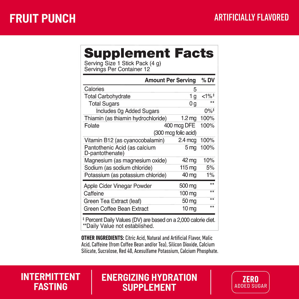 Miniature : SlimFast, Intermittent Fasting Energizing Hydration Drink Mix, Fruit Punch, 12 