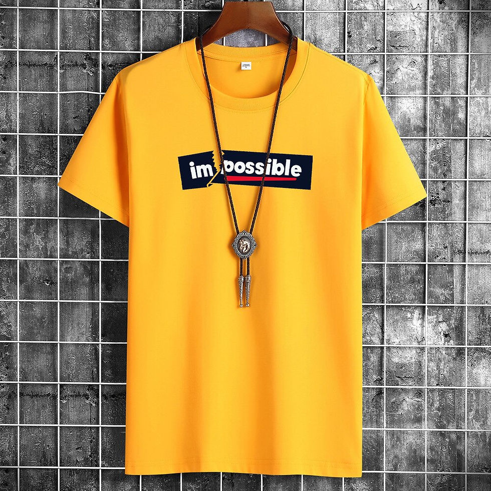 Thumbnail: JFUNCY Summer Male T-Shirts Oversized Short Sleeve T Shirts Man Casual Loose Co