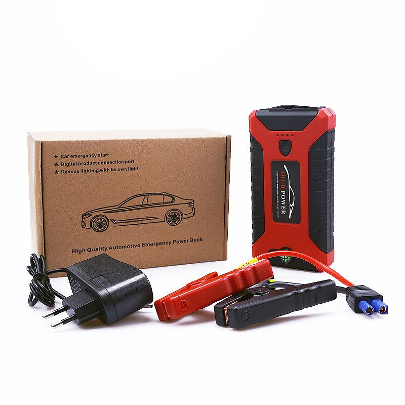 الصورة المصغرة: Car Jump Starter Power Bank 12000mAh 600A Output Portable Emergency Start-up Ch