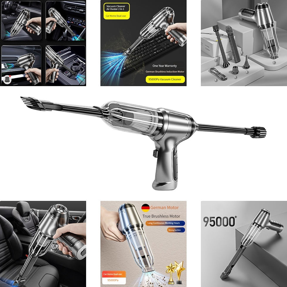 Thumbnail: Xiaomi 95000Pa 3in1 Wireless Portable Vacuum Cleaner Brushless Motor Wet and Dr